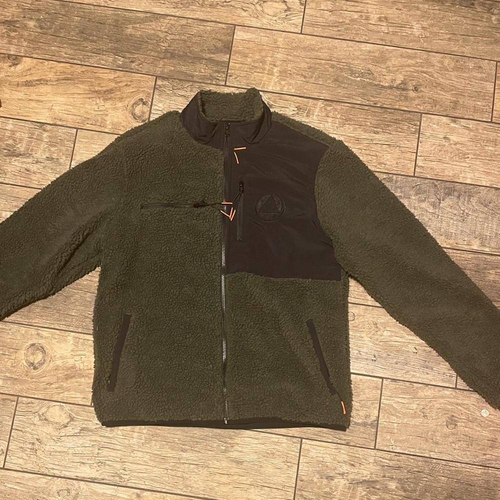 Green fleece jacket